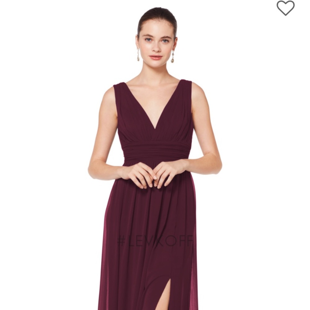 Bill Levkoff Bridesmaid Style 7082 Size 12 Wine